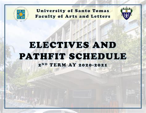 Electives and PATHFIT .